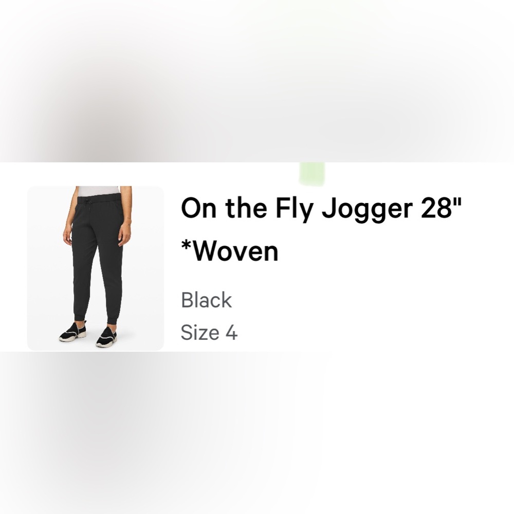 Lululemon joggers, size 4